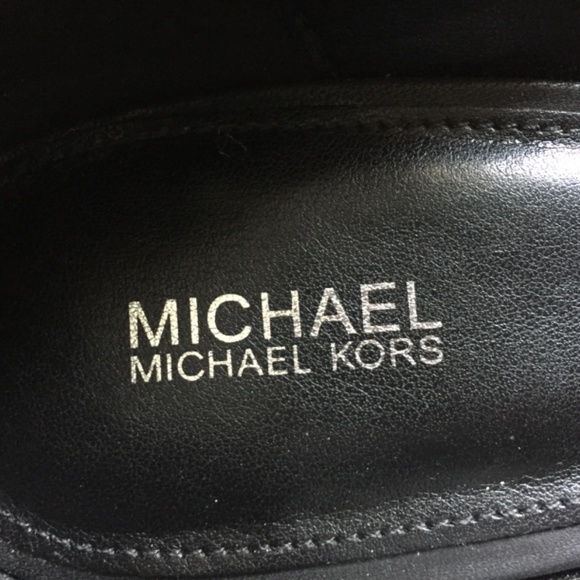 Michael Kors Black Leather Heels Size 10 Women’s - Picture 5 of 8
